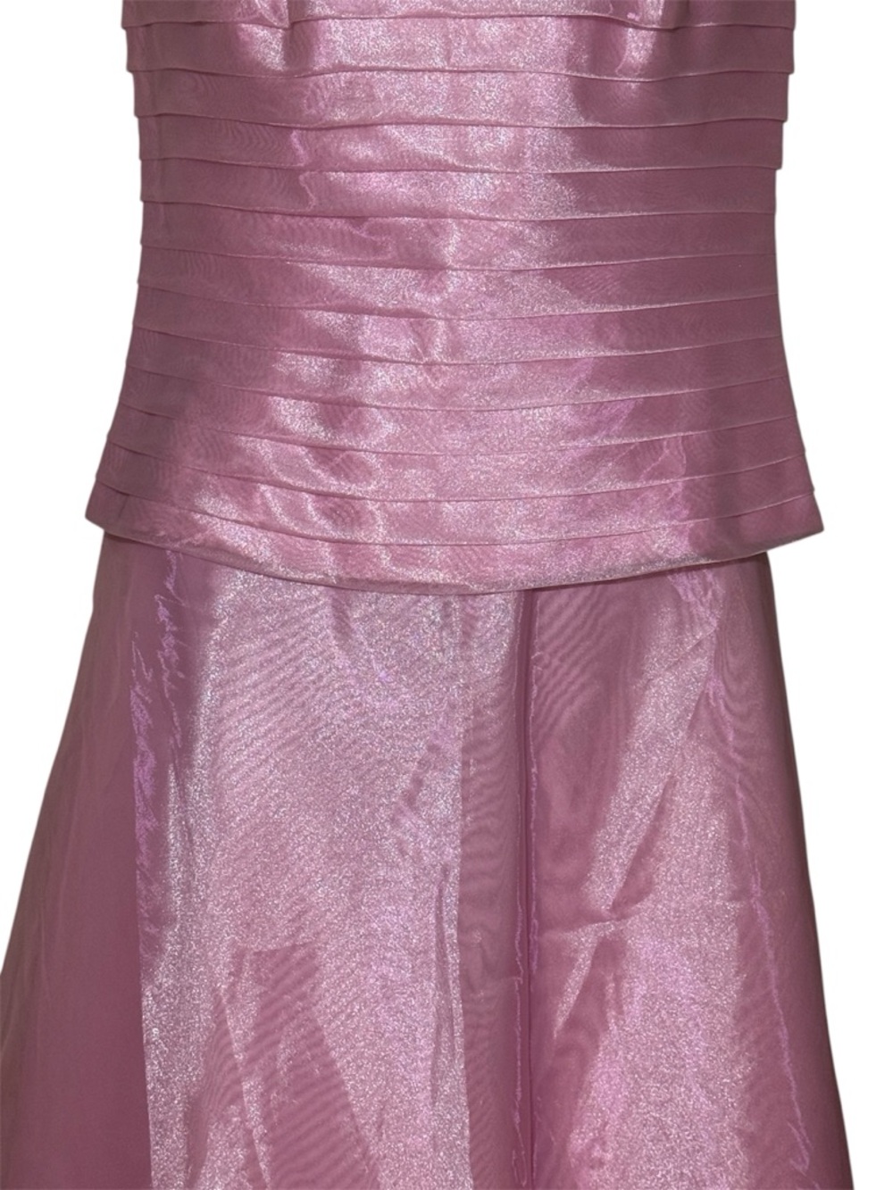 Michelangelo Light Pink Two-Piece Prom Dress Formal Size 2 - Picture 3 of 9